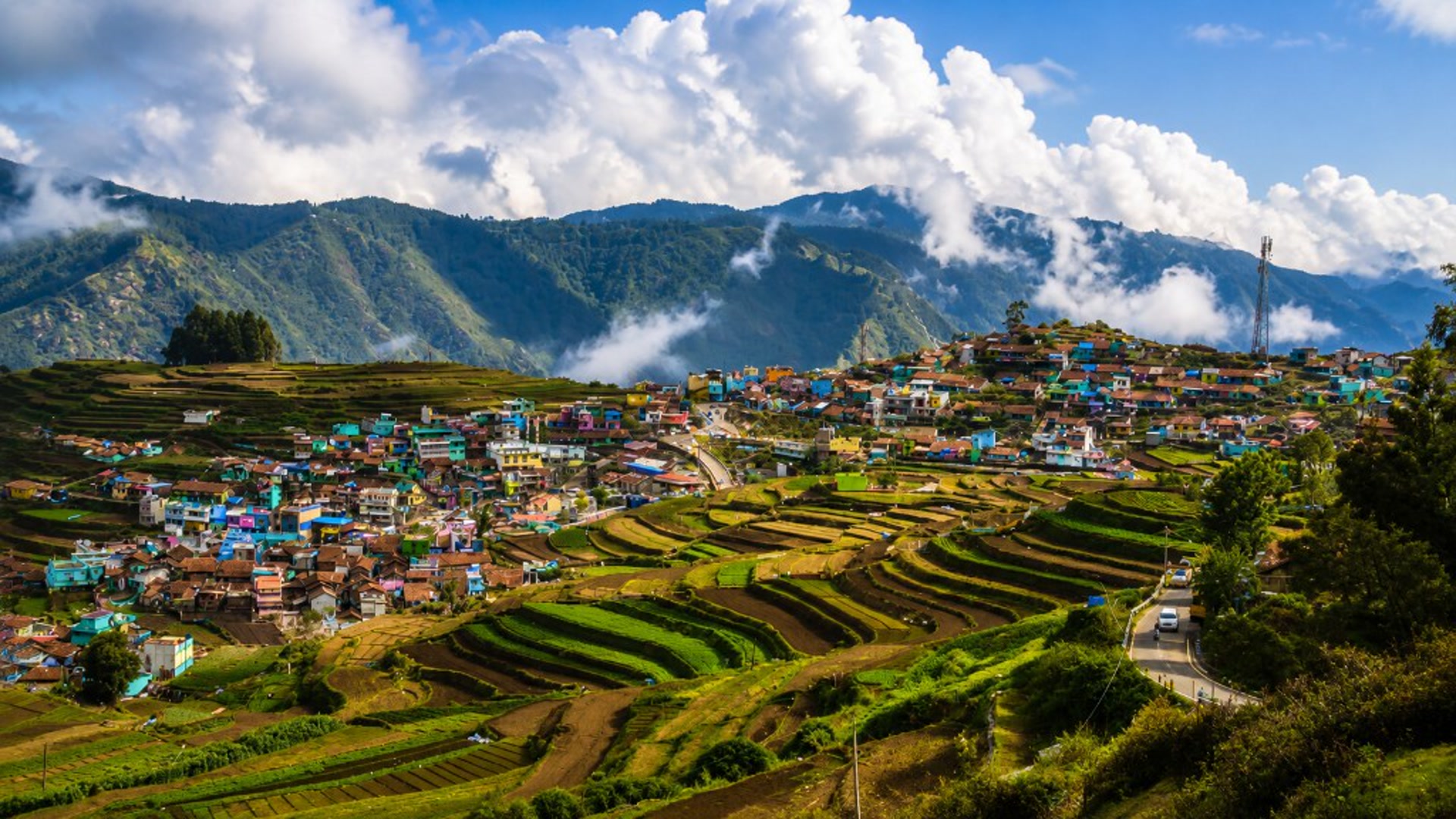 Misty hills of Kodaikanal