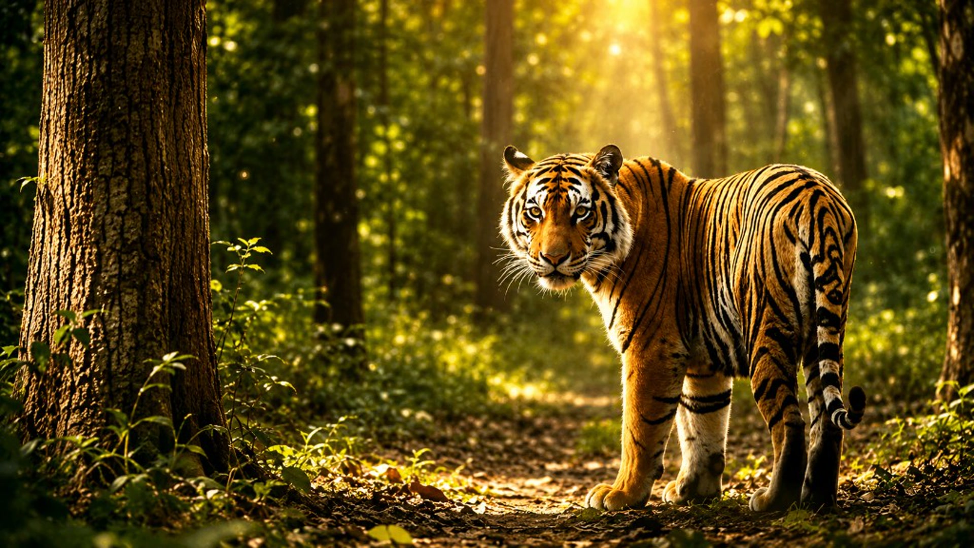 Tiger in Parambikulam
